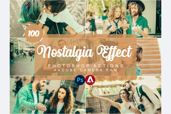 Download Nostalgia Effect Photoshop Actions - Effect Collection